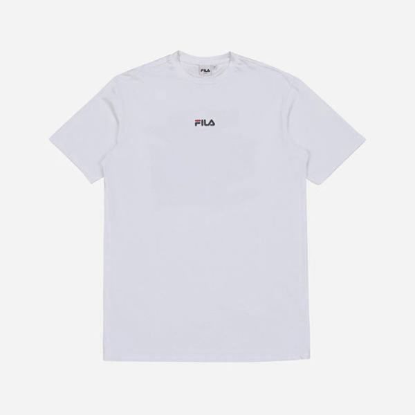 Fila Collage S/S Men's T-Shirts - White,NZ 821-19068